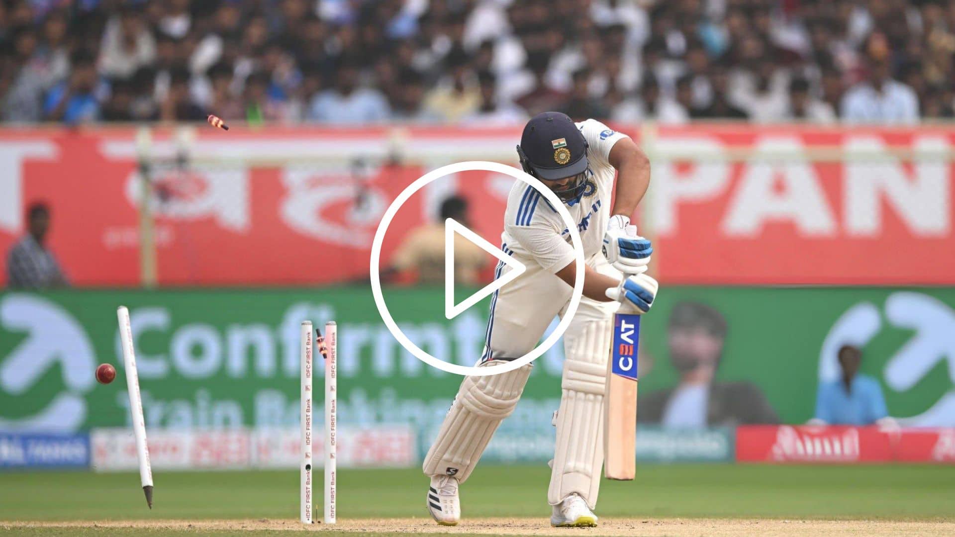 [Watch] James Anderson's Masterful Delivery Claims Rohit Sharma's Wicket